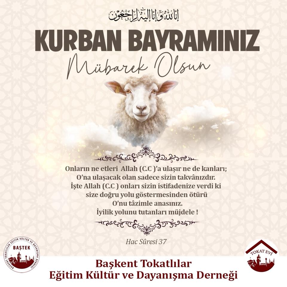 KURBAN BAYRAMINIZ MÜBAREK OLSUN