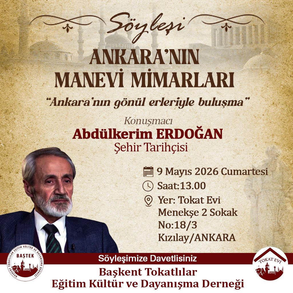 TOKAT EVİ İRFAN MECLİSİNDE BU HAFTA